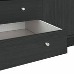 Home Malibu 4 Door 3 Drawer Wardrobe - Black Oak Eff | Combination wardrobe
