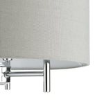 Candelabra Stick Floor Lamp - Chrome & Grey