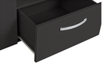 Home Hayward 2 Door TV Unit - Black Gloss | Entertainment Furniture Storage Unit
