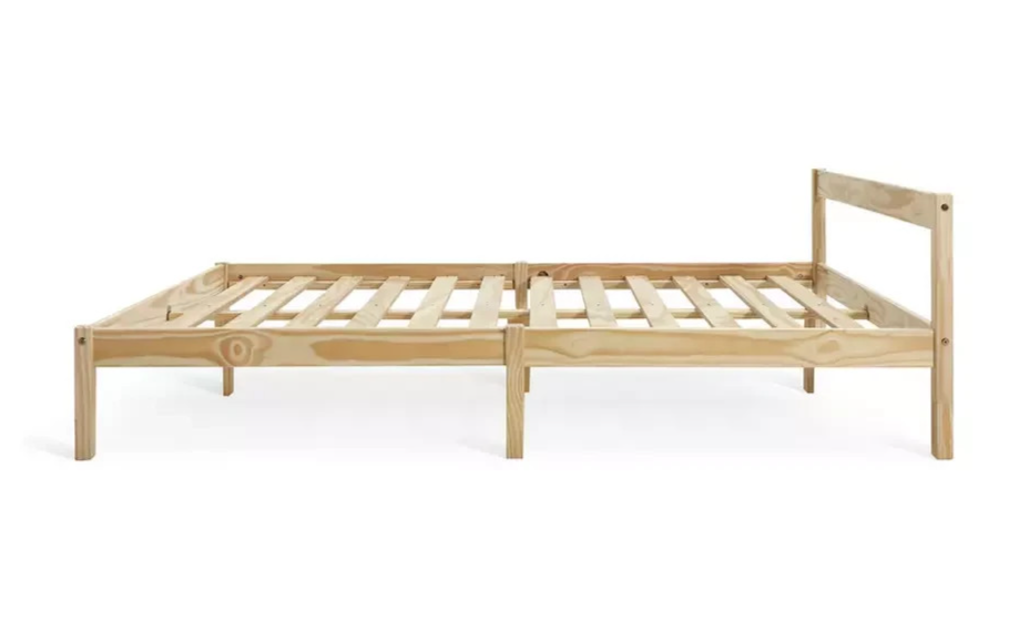 Home Karee Wooden Double Bed Frame Pine | Wooden Double Bed Bedroom Furniture