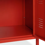 Stevie 3 Door Locker - Red | Steel Storage Space