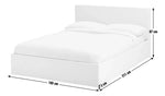 Home Lavendon Kingsize End Lift Ottoman Bed - White (S)