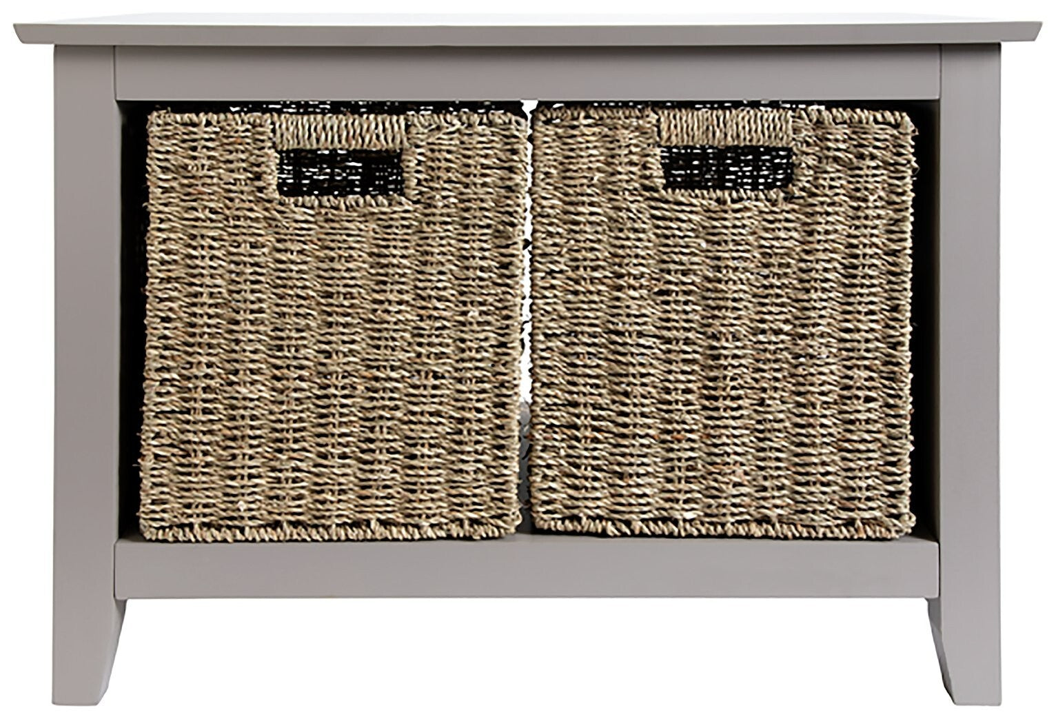 Willow Shoe Storage Bench - Grey