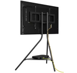 AVF TV Stand With Storage in Black - Up to 65 Inch TV Unit Tripod - 93cm Wide