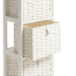 Home 2 & 3 Drawer Woven Bathroom Storage Unit - White | Practical Everyday Use