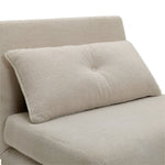 Roma Single boucle Chairbed - Cream | Small Sofa Bed Guest Chair