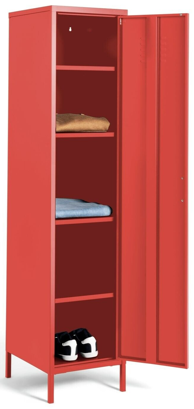 Habitat Tall 1 Door 4 Shelf Locker - Red ( B Grade 47567 )