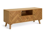 Afram 2 Door 1 Drawer TV Unit - Oak ( B Grade )