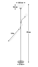 Home Father and Child Floor Lamp Black | Modern Standing Floor Light Home
