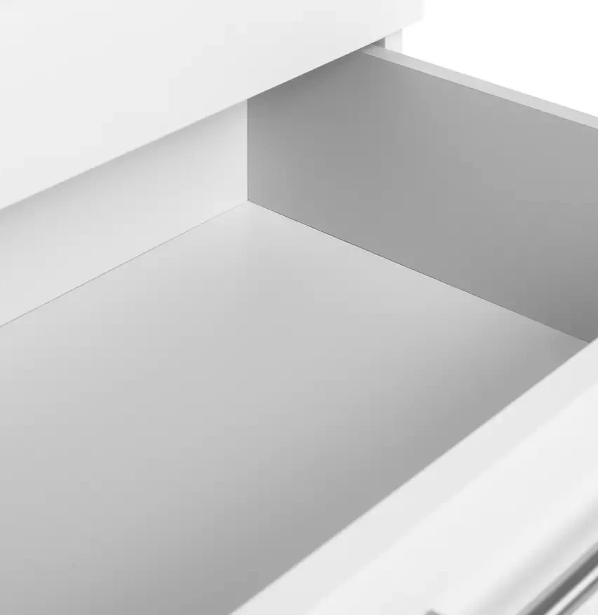 Home Brisbane 2 Door 3 Drawer Mirror Wardrobe - White ( B Grade )