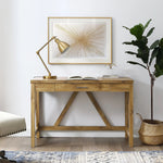 Walker Edison Modern Computer Desk With Drawer Storage - Rustic Reclaimed Wood