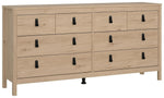 Tvilum Madrid 8 Drawer Chest - Oak | Elegant Storage Feature