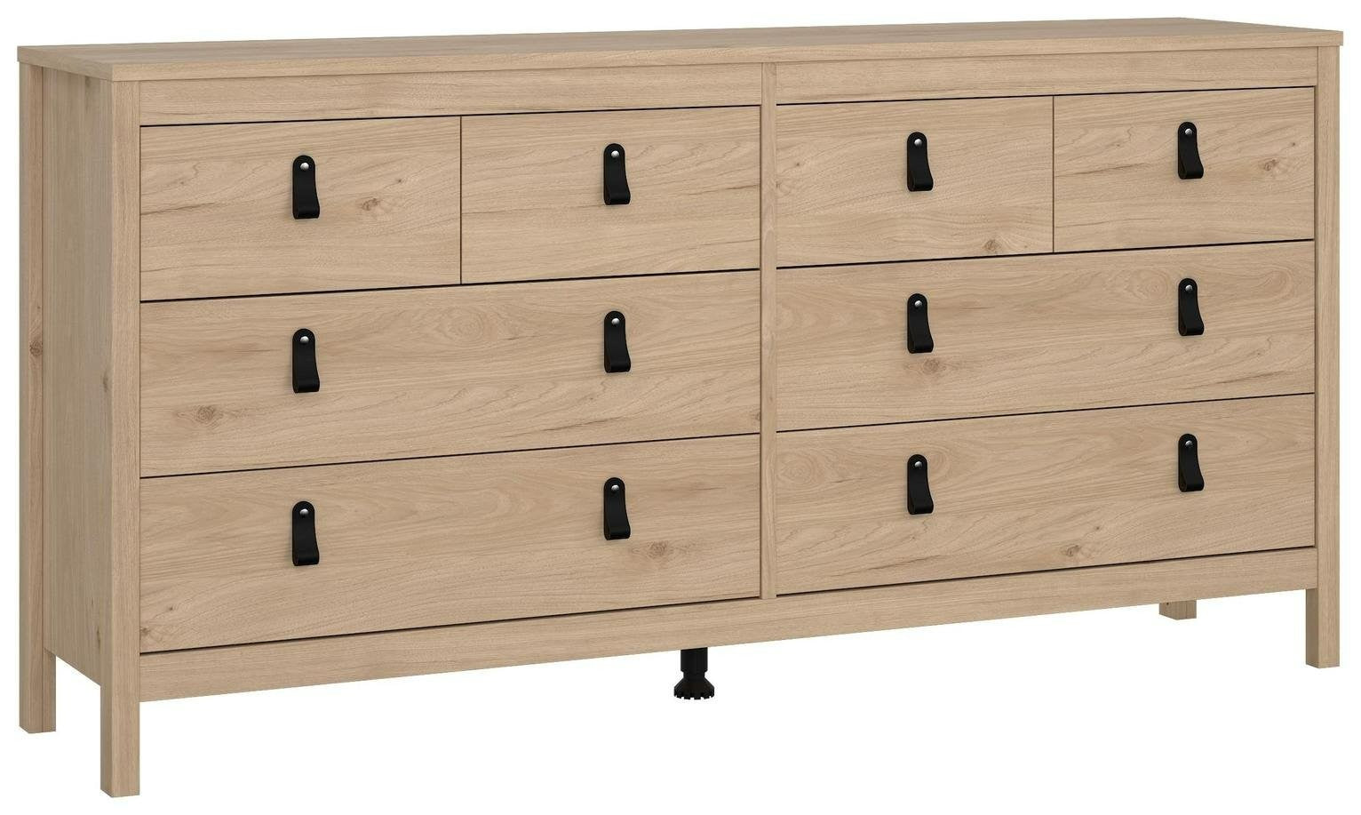Tvilum Madrid 8 Drawer Chest - Oak | Elegant Storage Feature