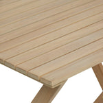 Evissa 2 Seater Folding Wooden Garden Bistro Set | small garden furniture