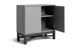 Zander Textured Small Sideboard - Grey | Modern Storage Cabinet