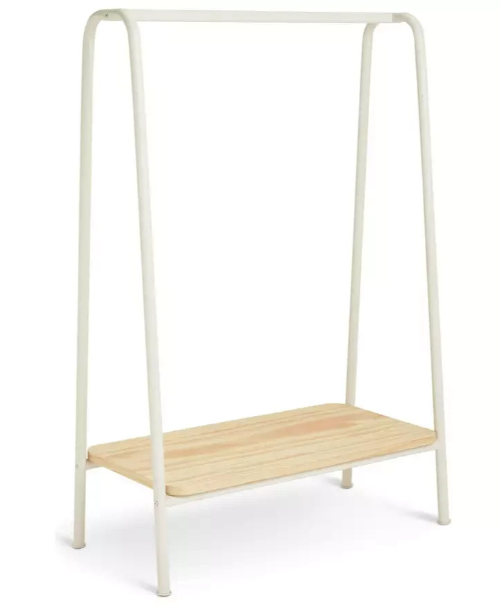 Kids Monty Clothes Rails - Light Grey | Children's Garment Hanging Rail