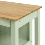 Home Chicago Wooden 2 Seater Bar Island - Sage | Compact Breakfast Setup