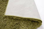 Noodle Plain Olive Shaggy Rug - 230x160cm