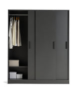 Home Nova 3 Door Sliding Wardrobe - Anthracite | Functional Bedroom Solution