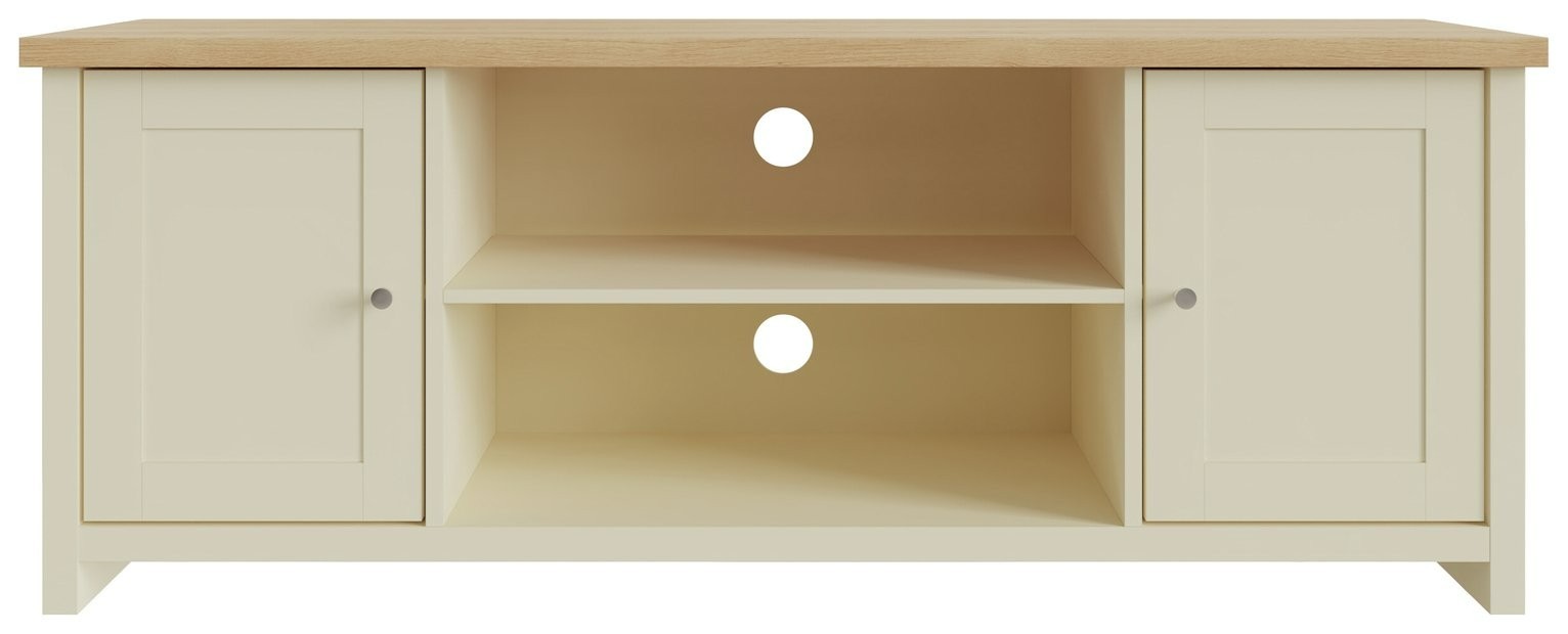 GFW Lancaster 2 Door TV Unit - Cream | 2 door TV unit
