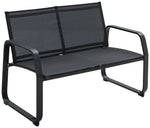Home Trelew 4 Seater Metal Patio set - Black | Weather-resistant patio set