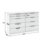 Hallingford 8 Drawer Chest - Anthracite | Modern Bedroom Storage