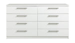 Brisbane 8 Drawer Chest - White (B GRADE)