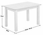 Home Ashwell Oak Extending Dining Table | Wooden Dining Room Furniture Table