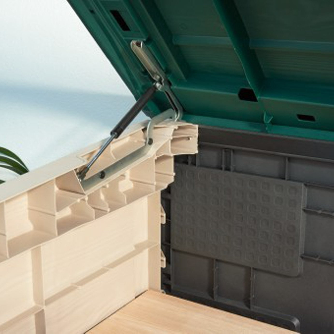 Keter Store It Out Max 1200L Garden Storage Box -Beige/Green | 1200L garden stor