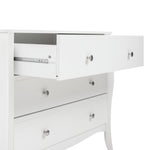Home Amelie 3 Drawer Chest - White | Stylish 3 drawer chest for bedroom