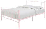Home Fleur Double Metal Bed Frame - Pink
