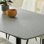 Home Cobin 4 Seater Dining Table - Slate Grey | Space Efficient Dinning Design