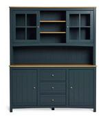 Bournemouth 4 Door 3 Drawer Sideboard Dresser Blue | Storage Cabinet Furniture