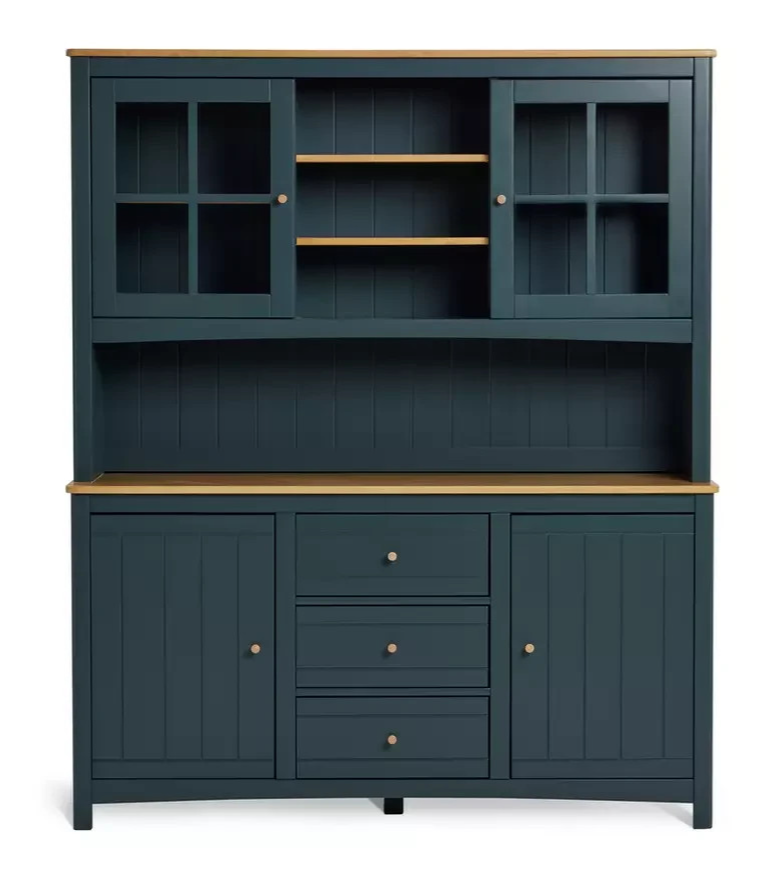 Bournemouth 4 Door 3 Drawer Sideboard Dresser Blue | Storage Cabinet Furniture