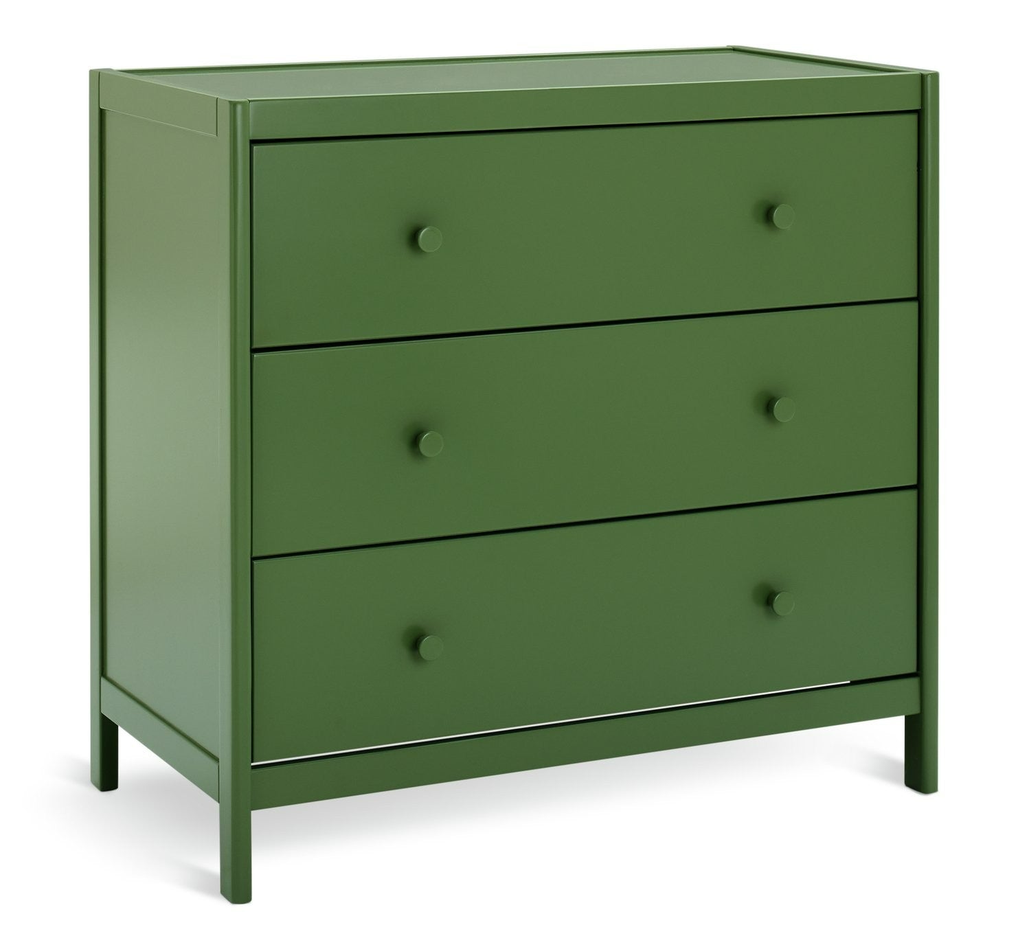 Bronte 3 Drawer Chest - Green | Bold color storage unit