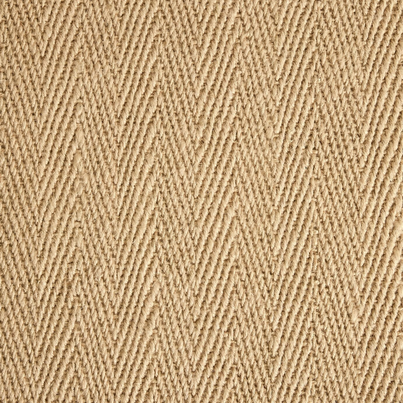Herringbone Neutral Boarder Jute Rug - 230x160cm