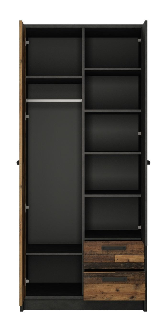 Nubi 2 Door 2 Drawer Wardrobe | modern wardrobe