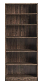 Maine Deep Bookcase - Walnut | Modern Durable Interior Tall Books Organizer