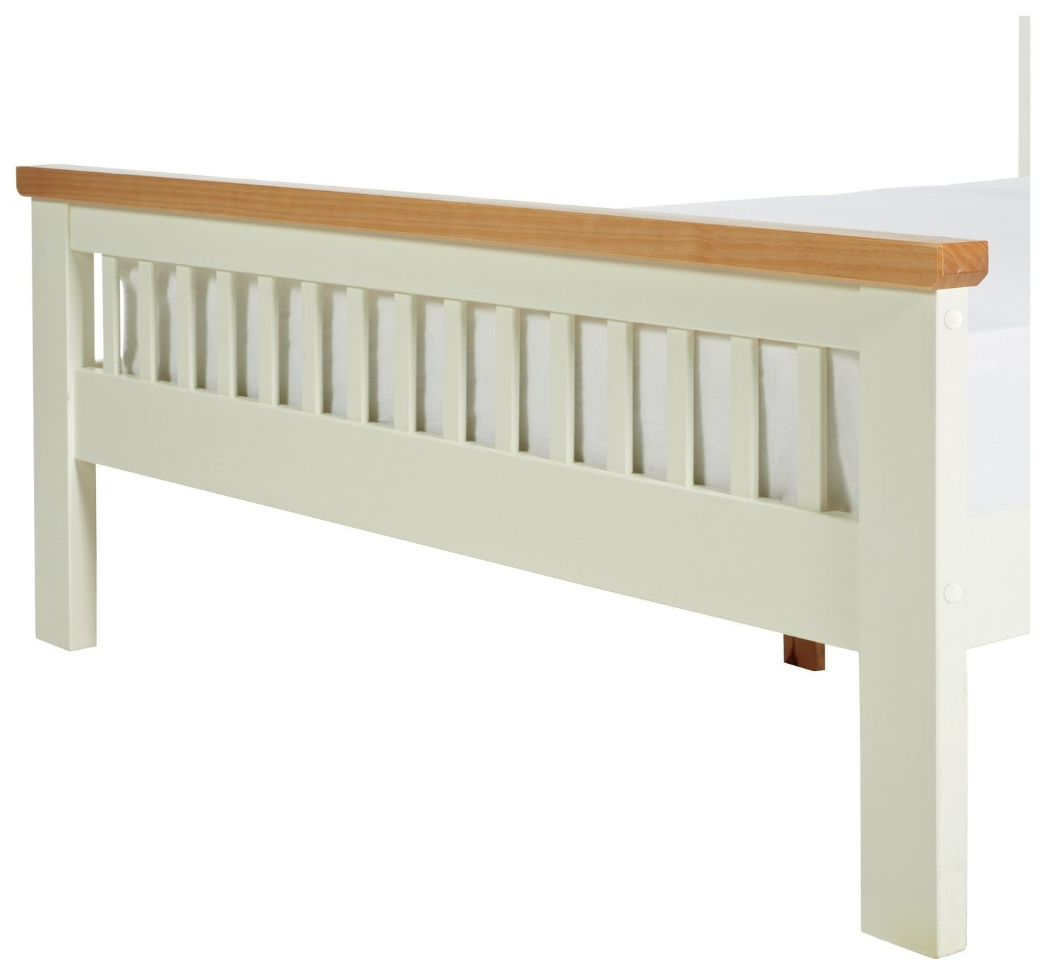 Home Aubrey Kingsize Wooden Bed Frame - Two Tone | Modern Solid Wood King Bed