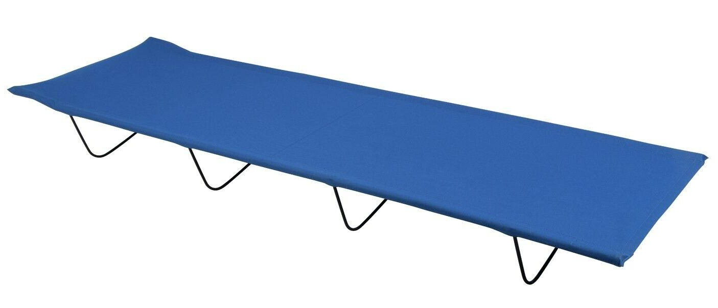 Pro Action Single 4 Leg Folding Camping Bed | Lightweight Portable Outdoor
