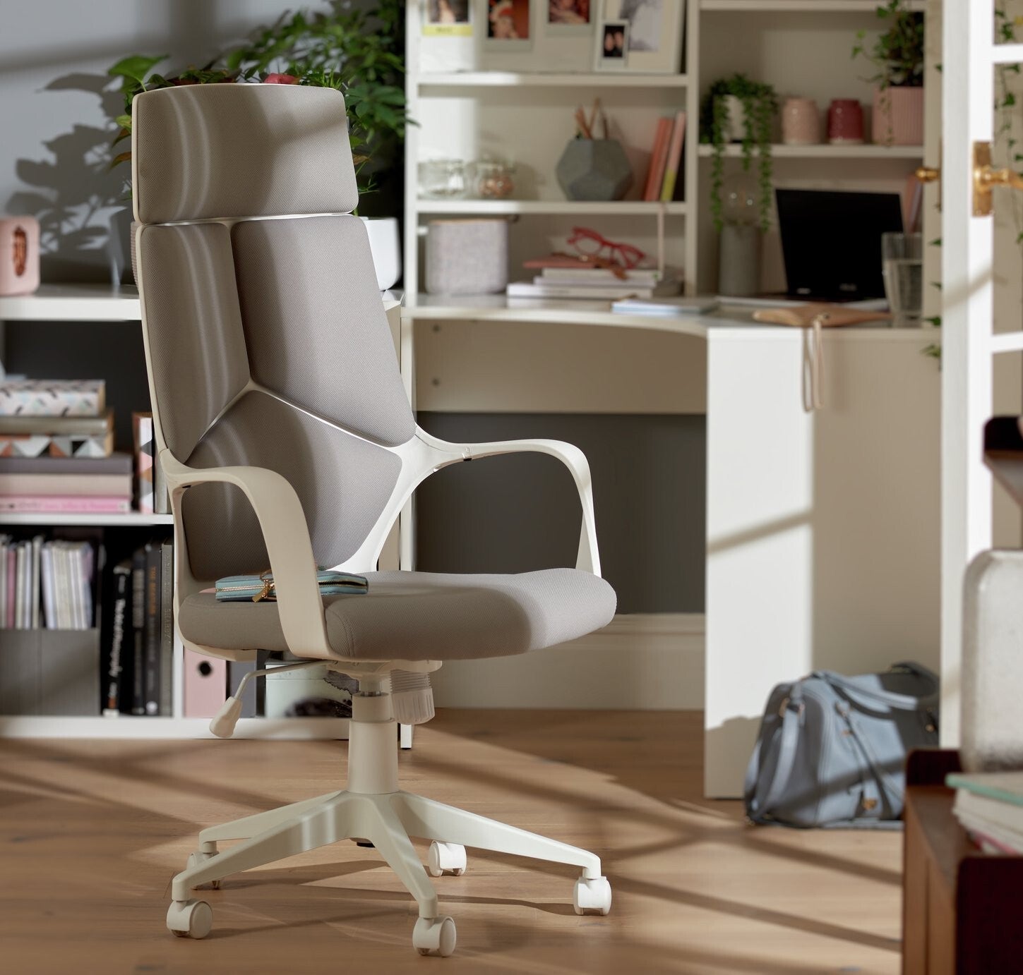Habitat Alma High Back Ergonomic Office Chair - Grey