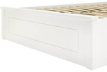 Aspley Small Double Wooden Ottoman - White (B Grade)