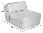 Kaikoo Single Fabric Chairbed - Jet Black