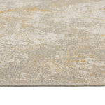 Habitat Distressed Abstract Gold Flatweave Rug - 230x160cm