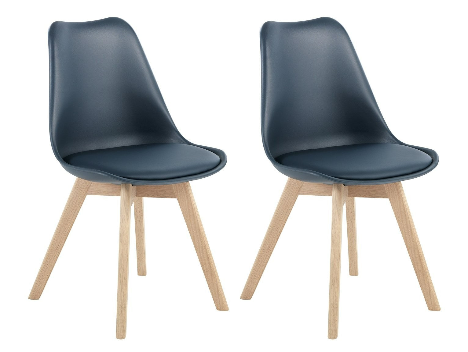 Jerry Pair of Dining Chair - Navy Blue | Classic design chairs
