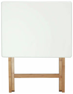 Habitat Drew Folding Bamboo 2 Seater Table - White ( B Grade 37470 )
