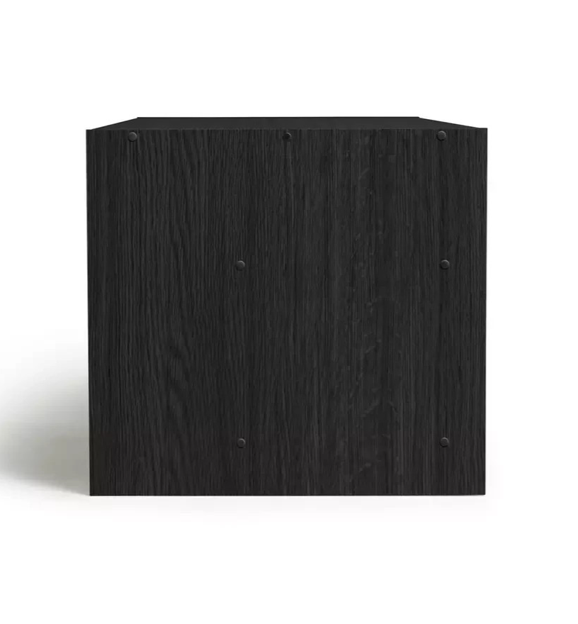 Home Maine TV Unit Black Ash Effect | Modern Living Room TV Stand Cabinet
