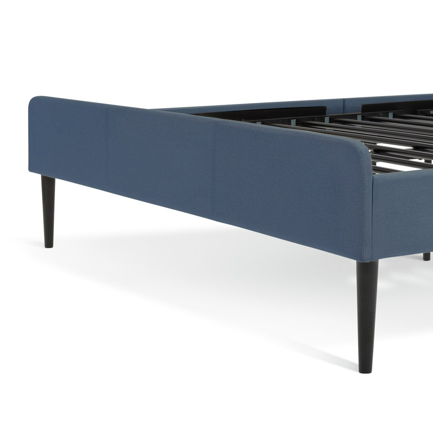 Home Kristopher Small Double Bed Frame Blue | Sturdy Bedroom Furniture