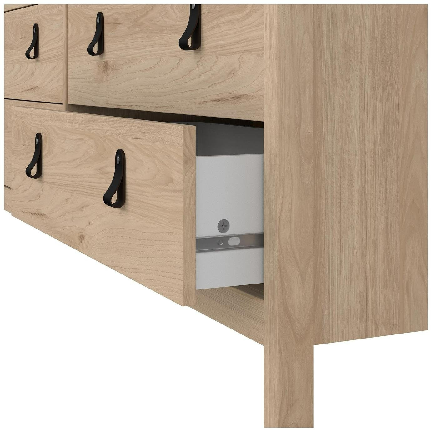 Tvilum Madrid 8 Drawer Chest - Oak | Elegant Storage Feature