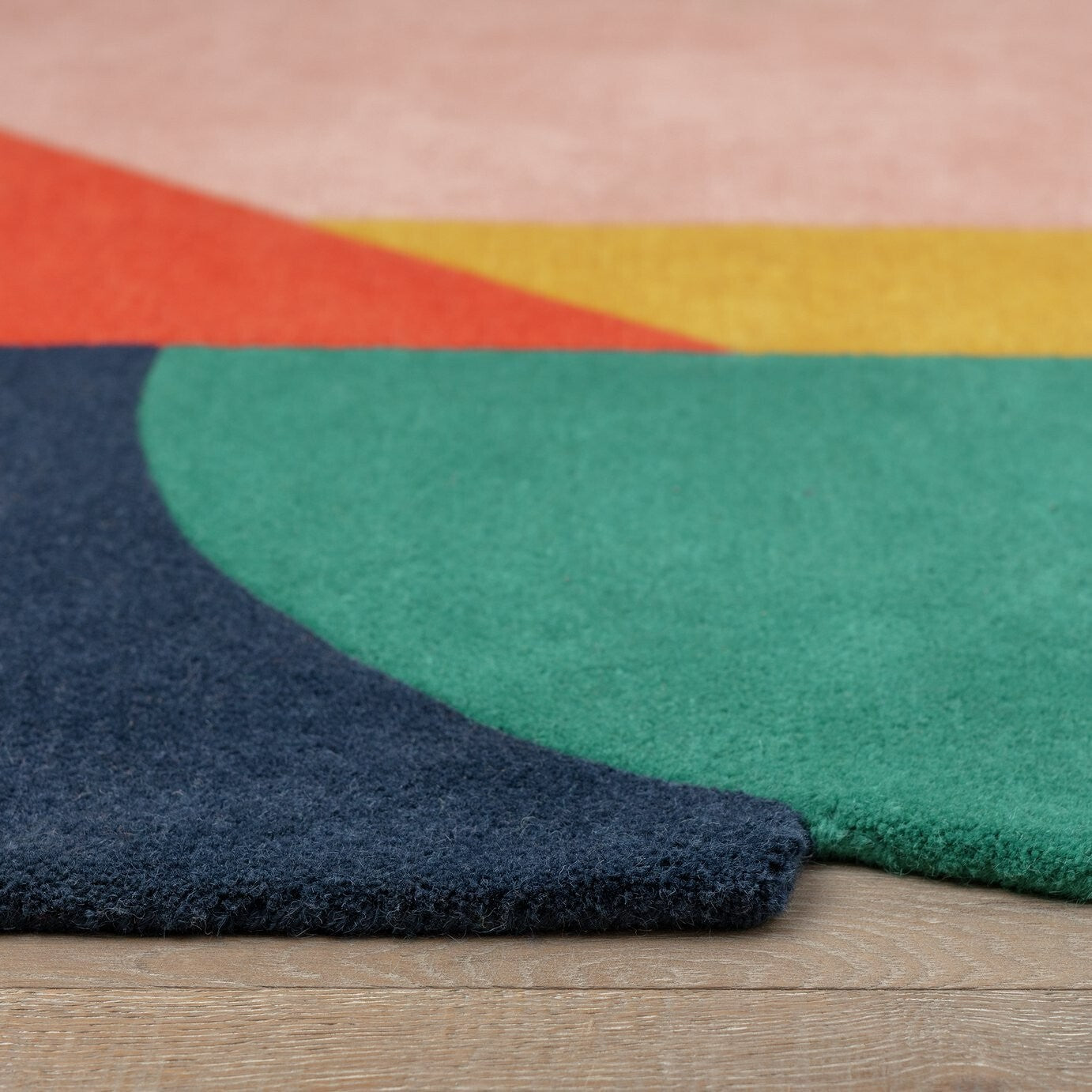 Studio Geometric Flatweave Wool Rug - 120x170cm